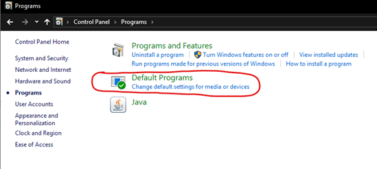 Programs