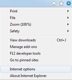 Pop Up Blocker Menu